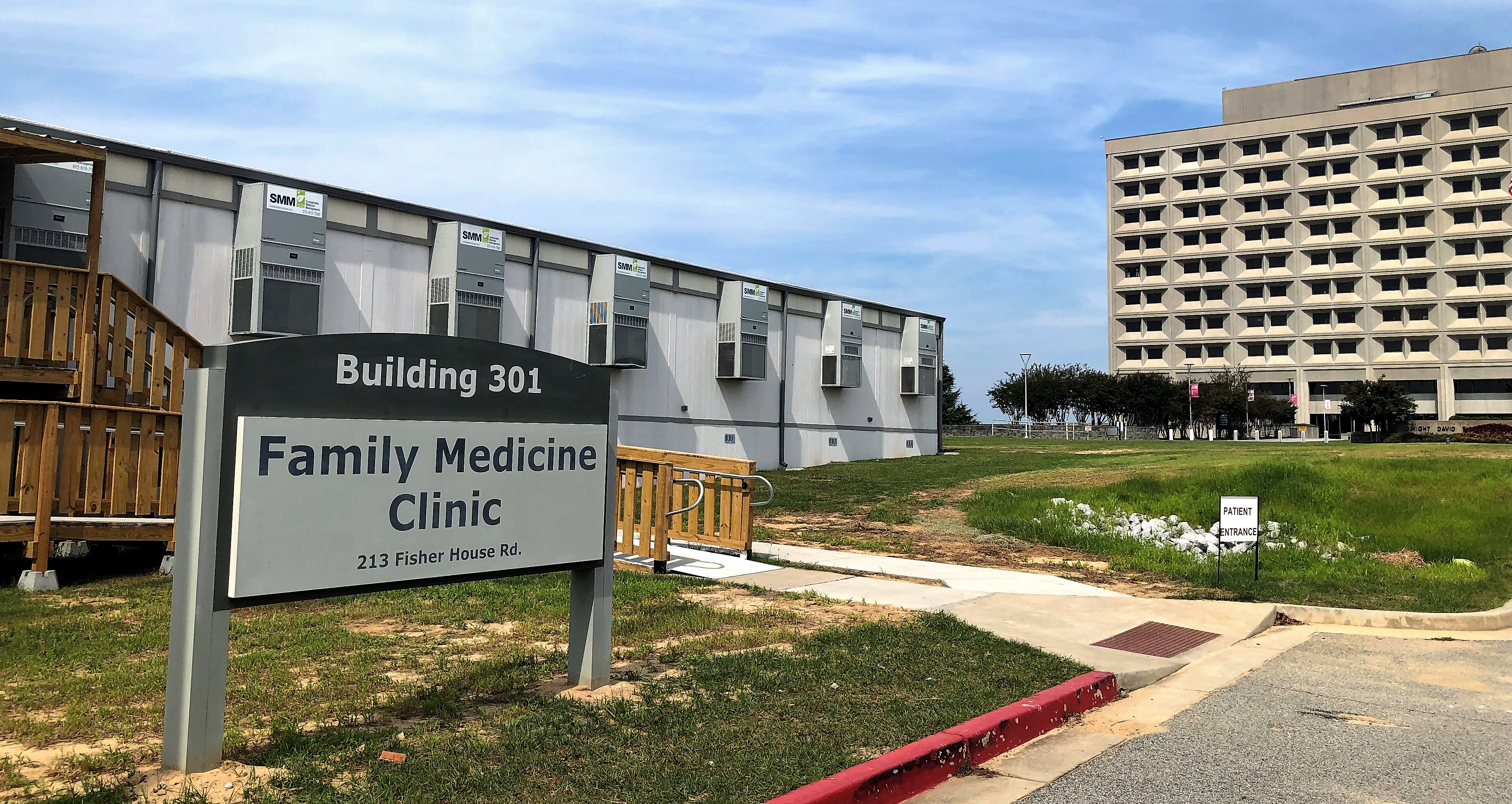 The Family Medicine Clinic has moved into a temporary transition space in NRP301, located directly south of the main hospital (flagpole side), adjacent to the ILI clinic.